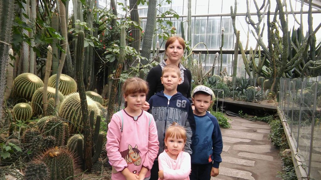 Tetiana Rupa z dziećmi w Poznaniu